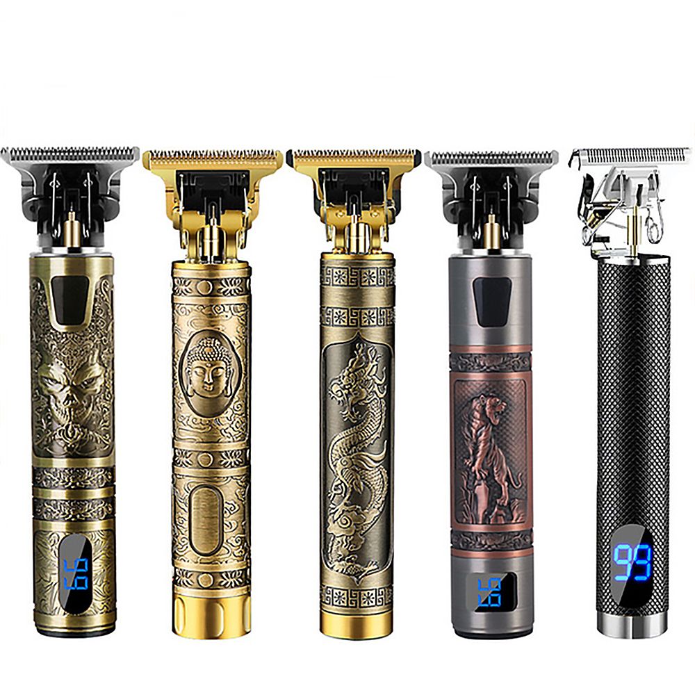 CAYCXT SHOP Gift Hair Trimmer Machine Retro Wireless Rechargeable Beard Trimmer Barber Shaving Machine Electric Shaver Clipper